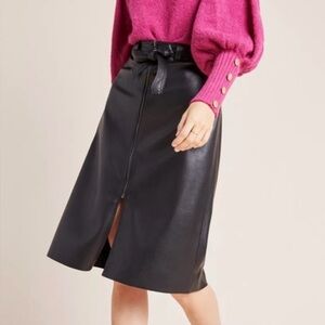 Anthropologie Bailey 44 Marceline Faux Leather Skirt
